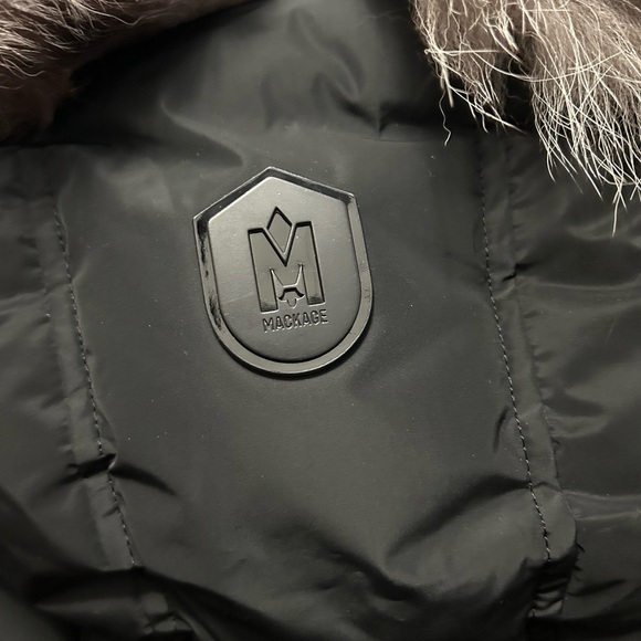 Mackage Women's Black Faux Fur Trim Jacket - Picture 3 of 5